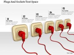 1014 plugs and sockets text space image graphics for powerpoint