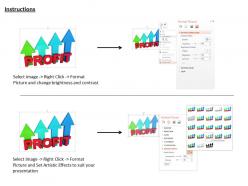 1014 profit colorful arrows graph concept image graphics for powerpoint