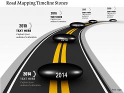 1014 road mapping timeline stones image graphics for powerpoint