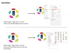 1014 smartphone and applications icons image graphics for powerpoint
