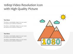1080p video resolution icon with high quality picture