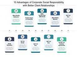 10 Advantages Of Corporate Social Responsibility With Better Client Relationships