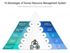 10 advantages of human resource management system