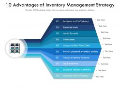 10 Advantages Of Inventory Management Strategy
