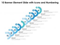 10 banner element slide with icons and numbering