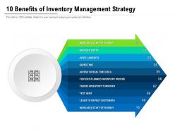 10 Benefits Of Inventory Management Strategy