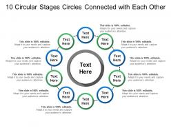 10 Circular Stages Circles Connected With Each Other