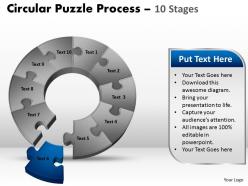 10 components circular puzzle process 10