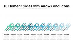 10 element slides with arrows and icons