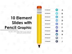 10 element slides with pencil graphic