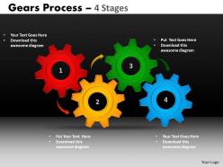 10 gears process 4 stages style 1 powerpoint slides and ppt templates 78