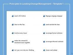 10 guiding principles for business change powerpoint presentation slides