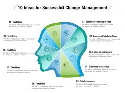 10 ideas for successful change management