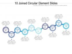 10 joined circular element slides