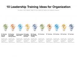 10 leadership training ideas for organization