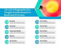 10 list infographic for target achievement in business process