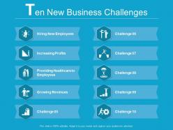 10 new business challenges
