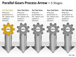 10 parallel gears process arrow 5 stages