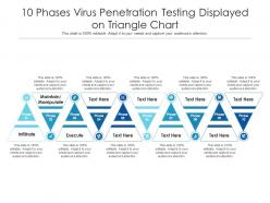 10 phases virus penetration testing displayed on triangle chart