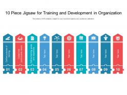 10 piece jigsaw for training and development in organization
