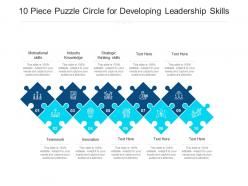 10 piece puzzle circle for developing leadership skills