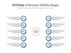 10 point of browser mobile stages infographic template
