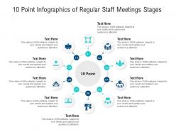 10 point of regular staff meetings stages infographic template