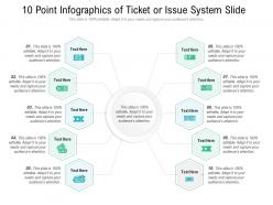 10 point of ticket or issue system slide infographic template