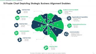 10 Puzzle Chart Depicting Strategic Business Alignment Enablers