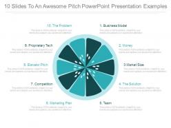 10 Slides To An Awesome Pitch Powerpoint Presentation Examples