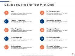 10 slides you need for your pitch deck ppt show gridlines
