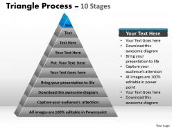 10 staged triangle process flow