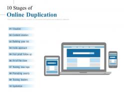 10 stages of online duplication