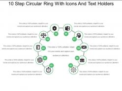 10 step circular ring with icons and text holders