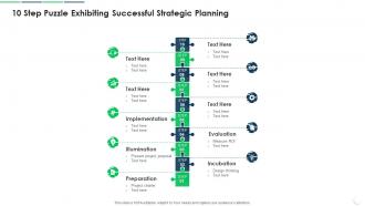 10 Step Puzzle Exhibiting Successful Strategic Planning