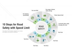 10 steps for road safety with speed limit
