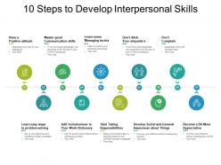 10 steps to develop interpersonal skills