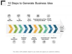 10399560 style linear single 10 piece powerpoint presentation diagram infographic slide