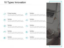 10 types innovation ppt powerpoint presentation icon skills cpb