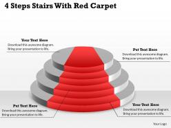 1103 mba models and frameworks 4 steps stairs with red carpet business diagram