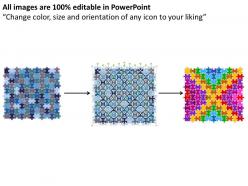 50455051 style puzzles matrix 1 piece powerpoint presentation diagram infographic slide
