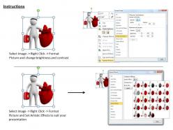 1113 3d doctor checking heart ppt graphics icons powerpoint