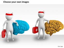 1113 3d doctor with brain ppt graphics icons powerpoint