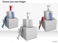 1113 3d happy man for his success ppt graphics icons powerpoint