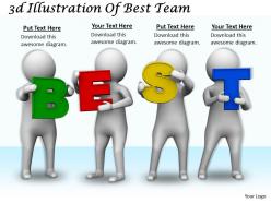 1113 3d illustration of best team ppt graphics icons powerpoint