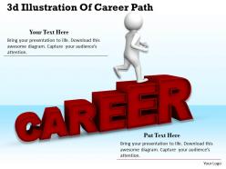 1113 3d illustration of career path ppt graphics icons powerpoint