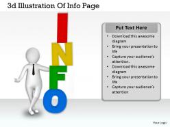 1113 3d illustration of info page ppt graphics icons powerpoint