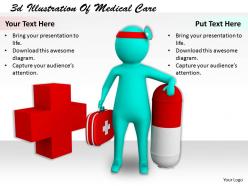 1113 3d illustration of medical care ppt graphics icons powerpoint