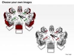 1113 3d illustration of team meeting ppt graphics icons powerpoint