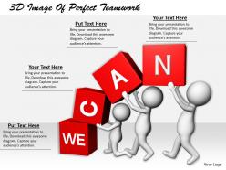 1113 3D Image Of Perfect Teamwork Ppt Graphics Icons Powerpoint